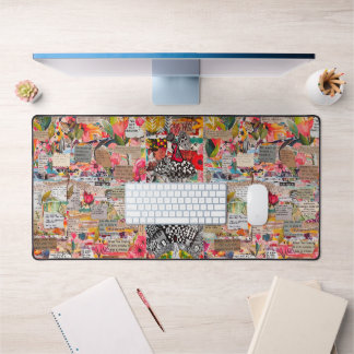 Collage Desk Mat für Mixed Media Pop Schreibtischunterlage