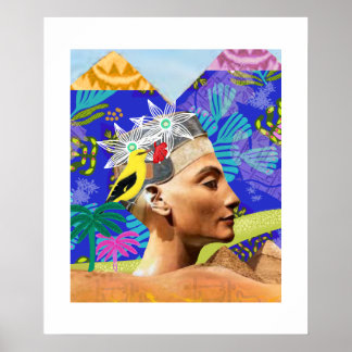 Collage Eypto moderne künstlerisch farbenfrohe Pos Poster