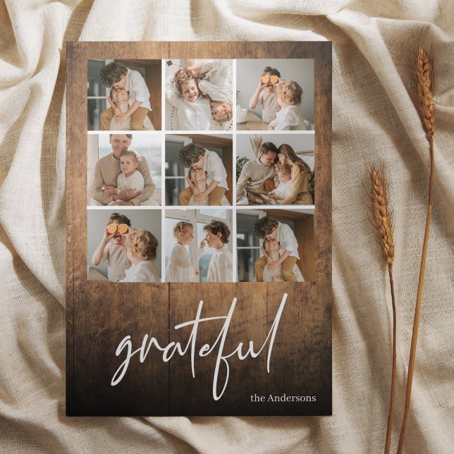 Collage Family Foto | Dankbarkeit und Familienname (Von Creator hochgeladen)