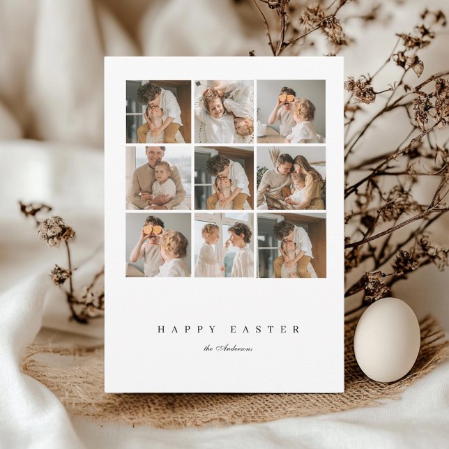 Collage Family Foto Happy Oaster Einladung (Von Creator hochgeladen)