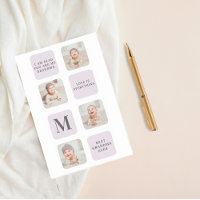 Collage Foto & Beste Oma je Bestes Lila Geschenk