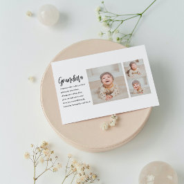 Collage Foto & Beste Oma je Bestes Schönheitsgesch Feiertagspostkarte