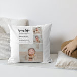Collage Foto & Beste Oma je Bestes Schönheitsgesch Kissen<br><div class="desc">"Collage Foto & Best Oma Ever" ist ein wunderschönes und nachdenkliches Geschenk, das jede Oma in Liebe erhalten würde. Dieses einmalige Geschenk verbindet eine personalisierte Collage aus Foto mit der herzzerwärmenden Nachricht "Bestes Oma Ever", um einen sinnvollen und personalisierten Sake zu schaffen. Die Collage des Fotos kann individuell auf Ihre...</div>