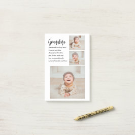 Collage Foto & Beste Oma je Bestes Schönheitsgesch Post-it Klebezettel