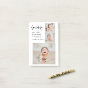 Collage Foto & Beste Oma je Bestes Schönheitsgesch Post-it Klebezettel