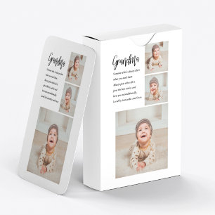 Collage Foto & Beste Oma je Bestes Schönheitsgesch Spielkarten