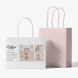 Collage Foto & Bestes Mutterquote Schönes Geschenk Große Geschenktüte