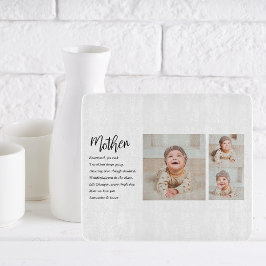 Collage Foto & Bestes Mutterquote Schönes Geschenk Schneidebrett