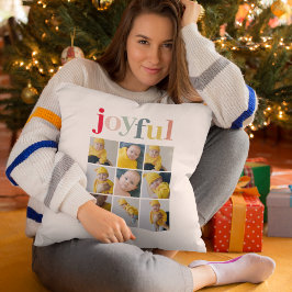 Collage Foto | Farbenfrohe Weihnachtsgeschenke Kissen