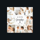 Collage Foto Grau Wir Liebe Sie Oma Bestes Geschen Leinwanddruck<br><div class="desc">"Collage Foto Gray We Liebe You Oma Best Gift" ist wahrscheinlich eine Beschreibung für ein Foto Rahmen oder Display, die eine Collage von Fotos in Grautönen mit den Worten "Wir Liebe Sie Oma" sichtbar angezeigt zeigt. Dies würde eine wohlüberlegte und sentimentale Gabe für eine Großmutter auf einem besondere Anlass, wie...</div>