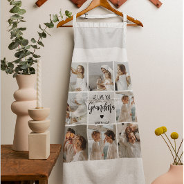 Collage Foto Grau Wir Liebe Sie Oma Bestes Geschen Schürze