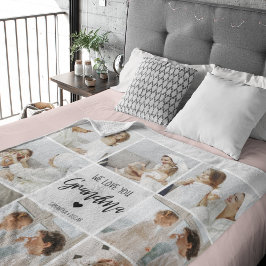 Collage Foto Grau Wir Liebe Sie Oma Bestes Geschen Sherpadecke