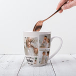 Collage Foto & Großküche ist immer geöffnet Milchtasse<br><div class="desc">Suchen Sie das passende Geschenk für Ihre Oma oder für alle, die Lieben in der Küche verbringen? Schauen Sie nur nach diesem einzigartigen und anpassbaren Produkt! Dieses Design mit einer wunderschönen Collage Ihrer Lieblings-Fotos wird sicher sein, dass Sie Ihre Erinnerungen einfangen und halten lassen. Und mit dem bezaubernden Satz "Oma's...</div>