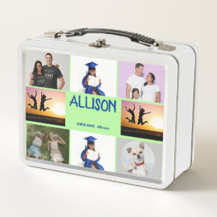 COLLAGE Foto Lunchbox PINK , LILA zum Anpassen