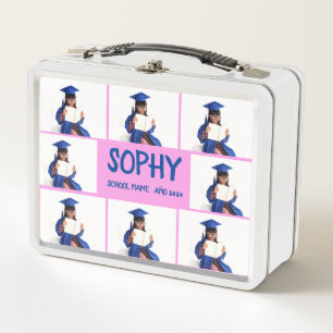 COLLAGE Foto Lunchbox ROSE , WEISS zum Anpassen