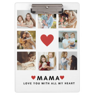 Collage Foto Mama Wir Liebe Sie beste Mutter Gesch Klemmbrett