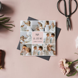 Collage Foto Mama Wir Liebe Sie beste Mutter Gesch Magnetkarte