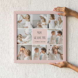 Collage Foto Mama Wir Liebe Sie beste Mutter Gesch Poster