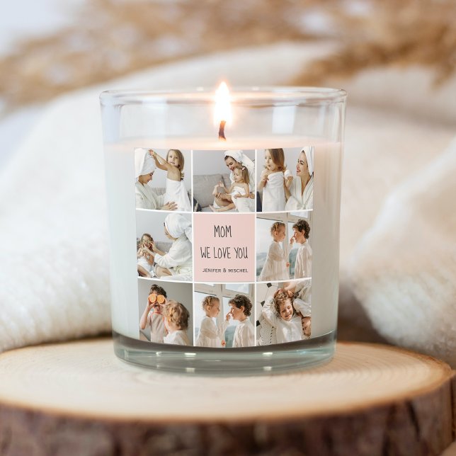 Collage Foto Mama Wir Liebe Sie beste Mutter Gesch Quadratischer Aufkleber (Von Creator hochgeladen)