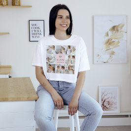 Collage Foto Mama Wir Liebe Sie beste Mutter Gesch T-Shirt