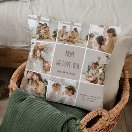 Collage Foto Mama Wir Liebe Sie - Personalisiert Kissen