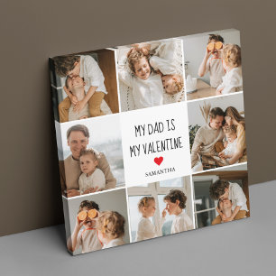 Collage Foto   Mein Vater ist mein Valentingeschen Leinwanddruck