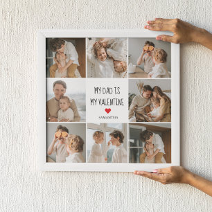 Collage Foto   Mein Vater ist mein Valentingeschen Poster