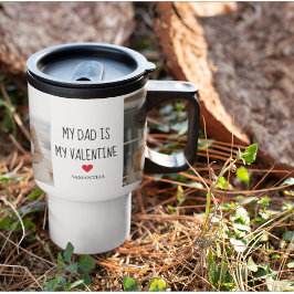 Collage Foto | Mein Vater ist mein Valentingeschen Reisebecher