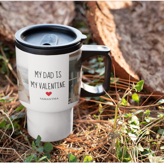 Collage Foto | Mein Vater ist mein Valentingeschen Reisebecher (Von Creator hochgeladen)