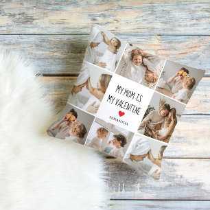 Collage Foto   Meine Mama ist mein Valentingeschen Kissen