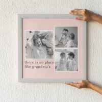 Collage Foto Pastell Pink Bestes Grandma Geschenk