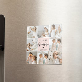 Collage Foto Pink Wir Liebe Sie Oma Bestes Geschen Magnet