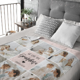 Collage Foto Pink Wir Liebe Sie Oma Bestes Geschen Sherpadecke