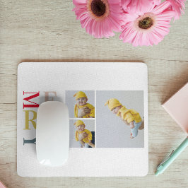 Collage Foto und farbenfroh fröhlich | Happy Holid Mousepad