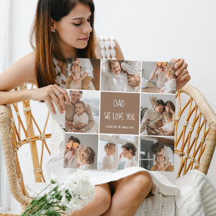 Collage Foto Vater Wir Liebe Sie glückliche Väter  Leinwanddruck