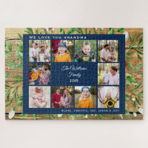 Collage Foto Wir Liebe Sie Oma Foliage Puzzle