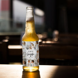 Collage Foto | Wir Liebe Sie Opa-Geschenk Bierflaschenetikett