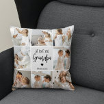 Collage Foto | Wir Liebe Sie Opa-Geschenk Kissen<br><div class="desc">Collage Foto | Wir Liebe Sie Opa-Geschenk</div>