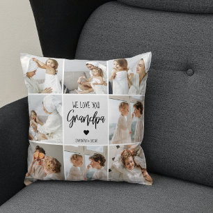 Collage Foto Wir Liebe Sie Opa-Geschenk Kissen