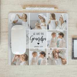 Collage Foto | Wir Liebe Sie Opa-Geschenk Mousepad
