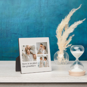 Collage Foto & Zitat Bestes Grandma-Geschenk Fotoplatte