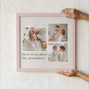 Collage Foto & Zitat Bestes Grandma-Geschenk Poster