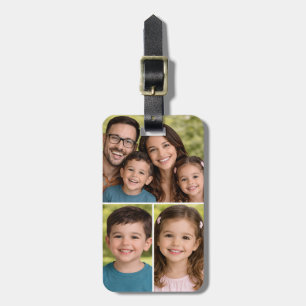 Collage-Fotos Familien Erinnerungen  Gepäckanhänger