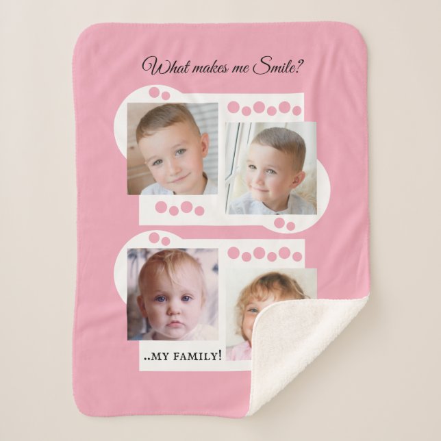 Collage Fügen Sie Ihre eigenen benutzerdefinierten Sherpadecke (Vorderseite)