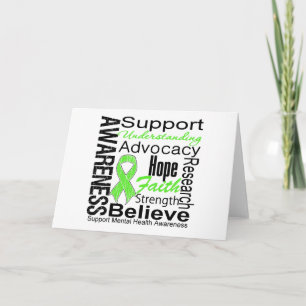 Collage - Gesundheits-Bewusstsein Karte