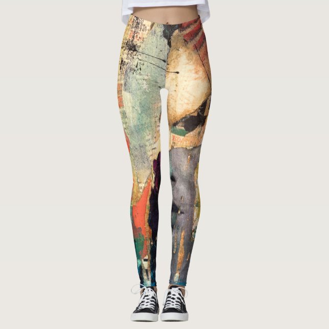 Collage Head Leggings (Vorderseite)