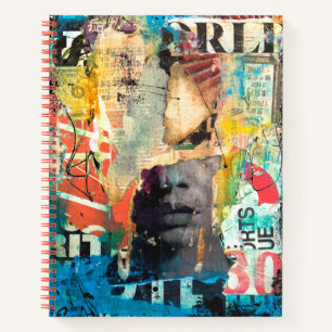 Collage Head Notizbuch