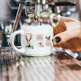 Collage Hund-Fotos | Hund ist meine Valentine | Ro Espressotasse