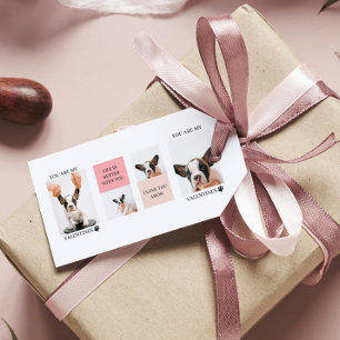 Collage Hund-Fotos   Hund ist meine Valentine   Ro Geschenkanhänger