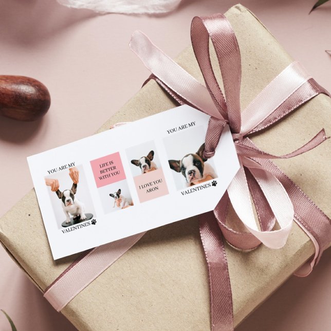 Collage Hund-Fotos | Hund ist meine Valentine | Ro Geschenkanhänger (Von Creator hochgeladen)